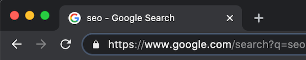 谷歌搜索URL结构